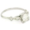 Image 7 : Antique Art Deco Platinum 1.30 ctw Old European Diamond Solitaire Engagement Rin