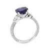 Image 4 : 2.53 ctw Sapphire and Diamond Ring - 14KT White Gold