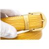 Image 6 : Louis Vuitton Yellow Epi Leather Skinny Classique Belt 85