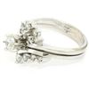 Image 4 : 14kt White Gold 1.00 ctw Diamond Cluster Cocktail Ring