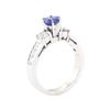 Image 4 : 1.88 ctw Sapphire And Diamond Ring - 14KT White Gold