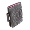 Image 2 : Chanel Black Quilted Leather Cambon Compact Wallet