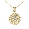 Image 2 : 0.35 ctw Diamond Necklace - 14KT Yellow Gold