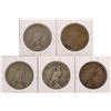 Image 2 : Lot of (5) 1934-S $1 Peace Silver Dollar Coins