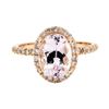 Image 1 : 2.31 ctw Morganite and Diamond Ring - 14KT Rose Gold