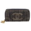 Image 3 : Chanel Sparkling Denim CC Coin Case Card Wallet