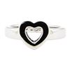 Image 2 : Heart Motif Ring - 18KT White Gold