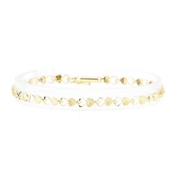 Heart Link Bracelet - 14KT Yellow Gold