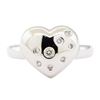 Image 2 : 0.20 ctw Diamond Heart Shaped Ring - 14KT White Gold