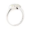Image 4 : 0.20 ctw Diamond Heart Shaped Ring - 14KT White Gold
