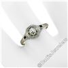 Image 5 : Art Deco 14kt White Gold 0.28 ctw Diamond Solitaire Engagement Ring