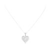 Image 1 : 0.50 ctw Diamond Pendant And Chain - 14KT White Gold