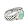 Image 5 : Rolex Mens Stainless Steel Green Mother Of Pearl Diamond Datejust Wristwatch