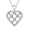 Image 1 : 14k White Gold 1.00CTW Diamond Pendant, (SI2 /G-H)