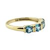 Image 1 : 1.20 ctw Blue Topaz Ring - 14KT Yellow Gold