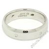 Image 6 : Men's Jeff Cooper Platinum 0.12 ctw Round Diamond 5.8mm Beveled Band Ring