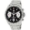 Image 2 : TAG Heuer Mens Stainless Steel Black Dial Grand Carrera 43mm Chronograph Wristwa