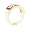 Image 4 : 1.03 ctw Ruby And Diamond Ring - 14KT Yellow Gold