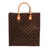 Image 1 : Louis Vuitton Monogram Canvas Leather Sac Plat Tote Bag