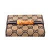 Image 4 : Gucci Tan Canvas Bamboo Compact Wallet