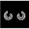 Image 1 : 3.00 ctw Diamond Earrings - 14KT White Gold