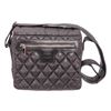 Image 1 : Chanel Gray Quilted Nylon Medium Coco Cocoon Messenger Bag