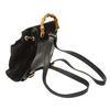 Image 1 : Gucci Vintage Black Suede Leather Bamboo Backpack