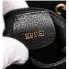 Image 4 : Gucci Vintage Black Suede Leather Bamboo Backpack
