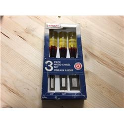 3 Piece Wood Chisel Set