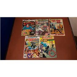 5 piece lot of comic books