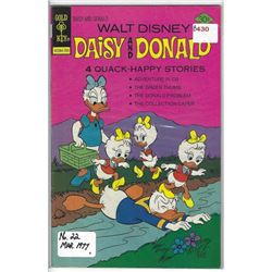 1977 GOLD KEY COMICS DAISY & DONALD #22 30 CENTS