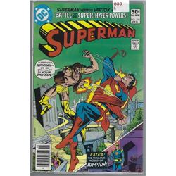 VINTAGE DC "SUPERMAN" COMIC #356 FEB $.50 20 WRITTEN ON COVER