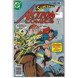 VINTAGE "SUPERMAN'S ACTIONS COMICS" DC COMIC #483 MAY 30410 35 CENTS