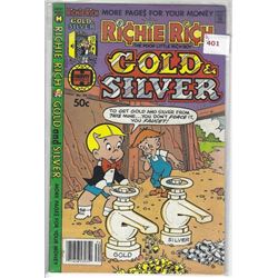 RICHIE RICH  GOLD & SILVER  #34 50 CENTS