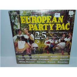 European party pack k-tel records excellent condition 25 original songs by famous artists