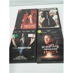 4 action DVDs