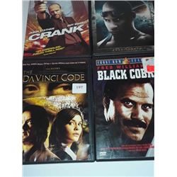 4  action DVDs