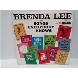 Brenda Lee sing songs everybody knows Decca records good condition