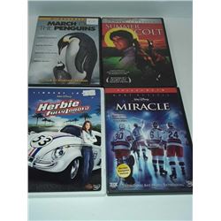 4 family DVDs