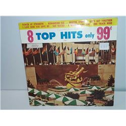 8 top hits ultraphonic records fair condition
