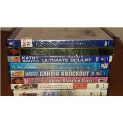 Bundle of 8 workout DVDs