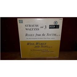 Strauss waltzes Decca records condition Fair