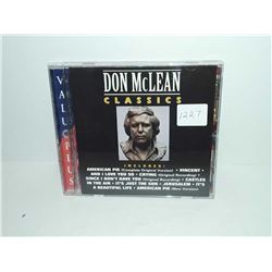 Don McLean classics CD good condition