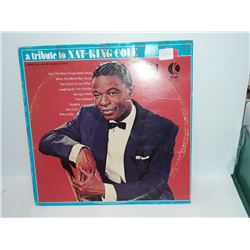 A tribute to Nat King Cole part 1 k-tel records good condition saying right now King roll