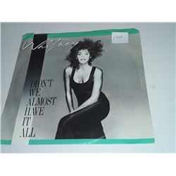 Whitney Houston 45 side one didn't we almost have it all side two Shock Me excellent condition