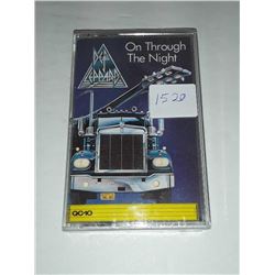 Def Leppard on through the night cassette sealed