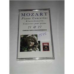 Mozart's piano concertos 21 and 27 cassette sealed