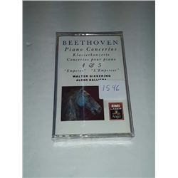 Beethoven piano concertos 4 + 5 cassette sealed