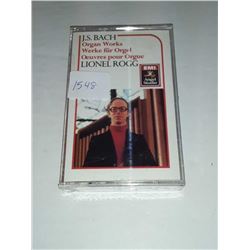 JS Bach organ works Lionel Rogg cassette sealed