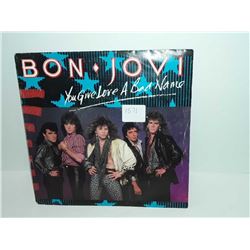 Bon Jovi 45 side one You Give Love a Bad Name side two Let It Rock good condition